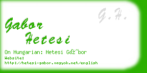 gabor hetesi business card